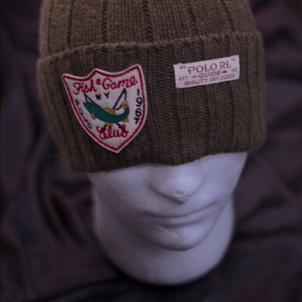 Fish and game polo Ralph Lauren green  fatigue ski hat